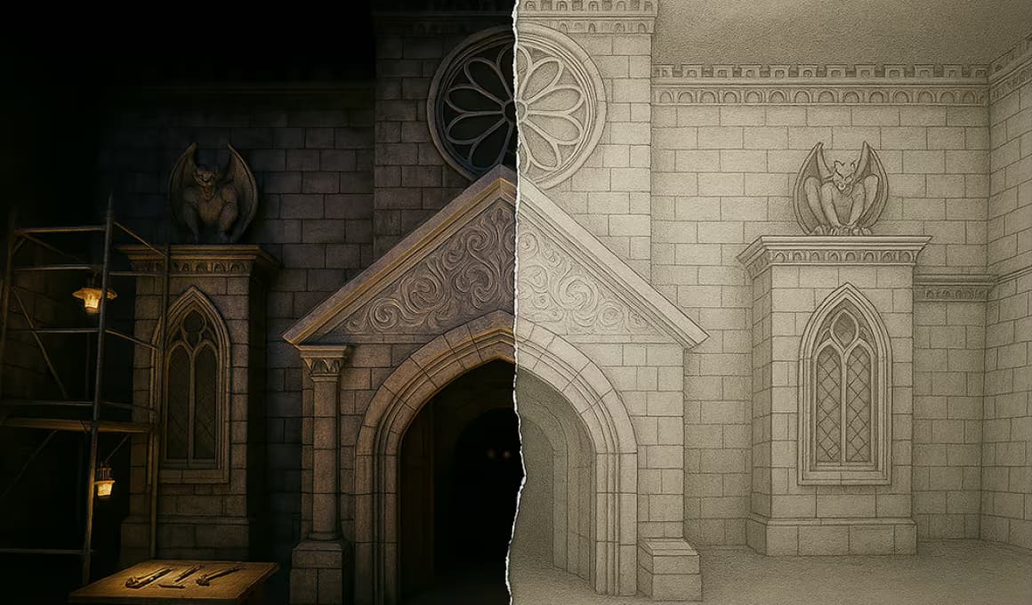 Scène intérieure d'un jeu d'évasion